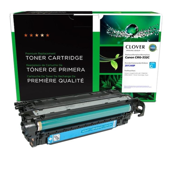Clover Imaging Group Remanufactured Cyan Toner Cartridge for Canon CRG-332C 201348P - main